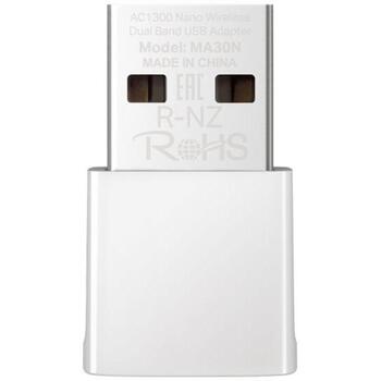 Mercusys AC1300 Nano Wireless Dual Band USB adapteris MA30N, 400 Mbps, 867 Mbps, 2.4 GHz, 5 GHz, USB 2.0, WPA3-SAE (MA30N)