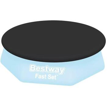 Bestway Накрытие для бассейна 58032 7354568, 244см, ПВХ, дренажные отверстия, веревки для крепления (7354568)