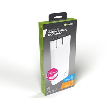 Tracer EnerGo 10000mAh Power Bank TRABAT47515, 10000mAh, 5V2A, 2xUSB-A, 1xUSB-C, USB-C кабель для зарядки (TRABAT47515)