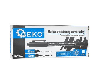 Geko Marķieris G29024, 0.5mm, 1.0mm, ūdensizturīga tinte, divpusējs, universāls, 10 gab (G29024)