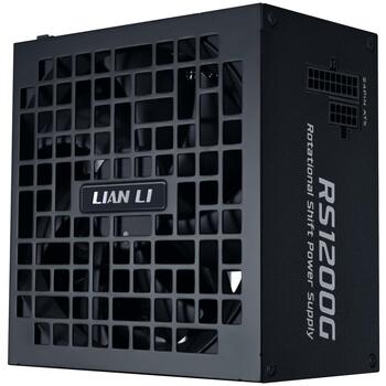 Lian Li Datora barošanas bloks G9P.RS1200G.BH00.EU, 1200W, 100-240V, 50/60Hz, 80 PLUS Gold, 1 ventilators, kompakts (G9P.RS1200G.BH00.EU)