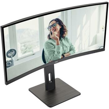Aoc LCD monitors CU34P3CV 86.36 cm 3440 x 1440 UltraWide QHD 21:9, 300 cd/m², 178°/178° skata leņķis, 4 ms, 2 skaļruņi (CU34P3CV)