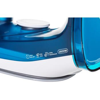 Philips Tvaika gludeklis DST3040/70, 2600 W, 40 g/min, 200 g tvaika impulss, 300 ml ūdens tvertne, keramika (DST3040/70)