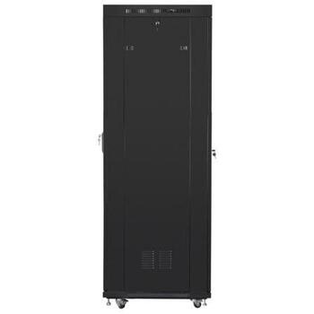 Lanberg Установка шкафа 19 42U FF01-8842-12BL, 800mm, 800mm, 800kg, IP20, ЖК-дисплей, 4 слота для вентиляторов (FF01-8842-12BL)