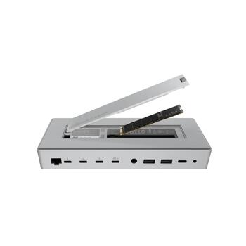 Razer настольная RGB док-станция Chroma RC21-02290200-R3EK, 1x USB-C 3.2 Gen 2, 2x USB-A 3.2 Gen 2, 1x Gigabit Ethernet (RC21-02290200-R3EK)
