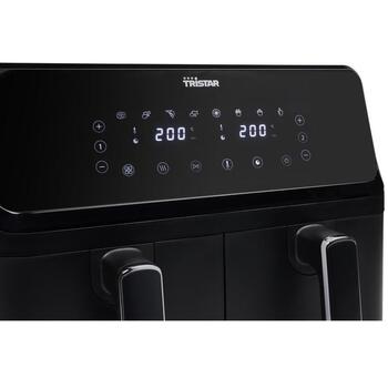 Tristar Dubultā groza karstā gaisa friteris FR-9026, 2700 W, 8 L, melns, 8 programmas, digitālais panelis (FR-9026)