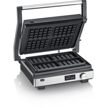 Severin KG 2380 гриль, 2000 Вт, 220 °C, 2 положения, керамическое покрытие, сменные пластины, можно мыть в посудомоечной машине (2380)