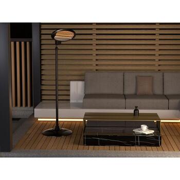 Lund infrasarkanais sildītājs 68792, 2000W, 3 līmeņi, 25m², IP34, 2.1m, kvarca lampa, 5000h, sienas/statīva montāža (68792)