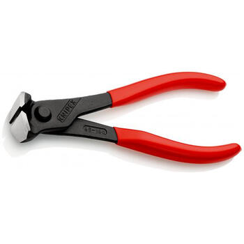 Galu griezējs, KNIPEX, 68 01 160 EAN, 160 mm, griež Ø 4.0 mm mīksto, Ø 2.8 mm vidēji cieto, Ø 2.3 mm cieto stiepli (68 01 160 EAN)