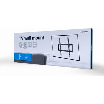 Gembird televizora stiprinājums WM-55T-03, atbalsta 32-55 collu, VESA 200x200-400x400 mm, slīpuma leņķis 0-8° (WM-55T-03)