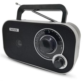 Denver TR-51 111101000650, FM-радио, аналоговое, внешняя антенна, 230В переменного тока, черный (111101000650)