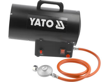 Yato газовый обогреватель YT-99730, 15 кВт, 320 м³/ч, 1.09 кг/ч, IPX4, 220-240 В, 50 Гц, пьезо поджиг (YT-99730)