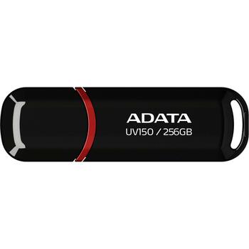 Adata USB флеш-накопитель AUV150-256G-RBK 256 ГБ, USB Type-A, 3.2 Gen 1, скорость чтения 100 МБ/с, черный (AUV150-256G-RBK)