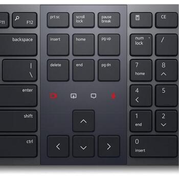 Dell Premier Collaboration klaviatūra KB900, bezvadu, QWERTY, Graphite, Bluetooth 5.1, programmējamas taustiņi, akumulators (580-BBDH)