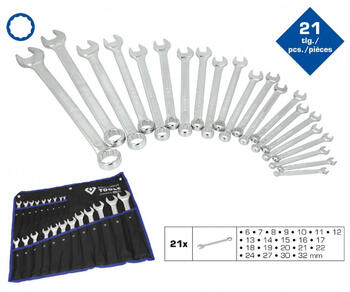 Kombinēto atslēgu komplekts, 21-gab., BT011021 BRILLIANT TOOLS (BT011021)