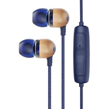 Marley наушники EM-JE041-DNB, 9.2mm, 3.5mm, 0.014kg, микрофон с 1 кнопкой, шумоподавление, 2 размера силиконовых насадок (EM-JE041-DNB)