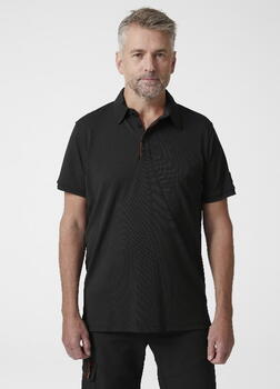 Helly Hansen рубашка поло Kensington Tech 79248_991-M, 185 g/m², UPF 40+, 100% полиамид, черный, M, застежка на пуговицах (79248_991-M)