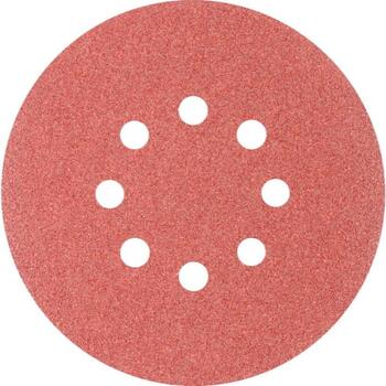 Slīpēšanas disks Velcro KSS 8 atveres 150mm P80, Pferd (599129&PFERD)