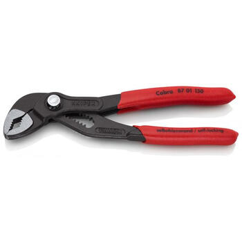 Augstas kvalitātes ūdens sūknēšanas knaibles, Knipex, 87 01 150, 150 mm, pelēkas, ar 11 pozīciju regulēšanu, pašbloķējošas. (87 01 150 SB)