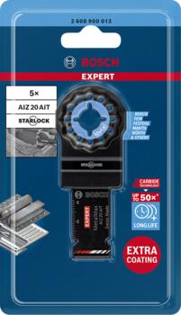 Starlock AIZ20AIT 5 gab., Svārstību daudzfunkcionālajiem darbarīkiem EXPERT AIZ 20 AIT METALMAX GREMDZĀĢĒŠANAS ASMENS, 2608900013, BOSCH (2608900013)