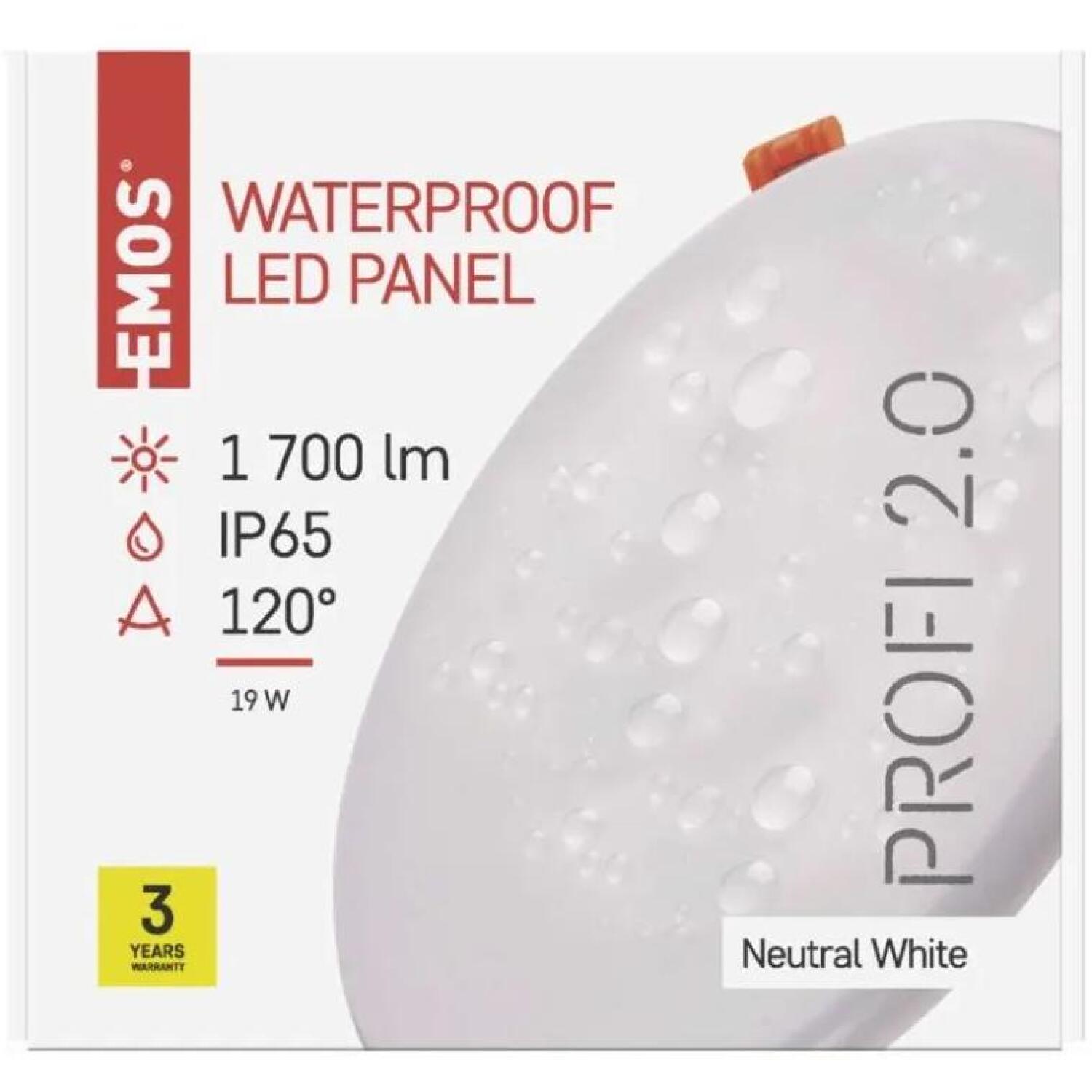 Emos LED светильник VIXXO ZV1152, 19 W, 220–240 V, 1 700 lm, IP65, 4 000 K, 120°, 30 000 часов (ZV1152)