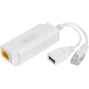 Digitus PoE сплиттер DN-95208, DC 40-57 V, DC 5 V, 1 x RJ-45, 1 x USB Type A - 5 V 2.5 A (DN-95208)