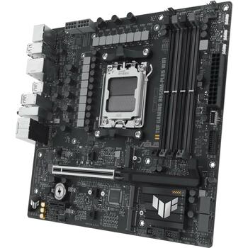 Asus Dēlis TUF GAMING B850M-PLUS WIFI, AMD AM5, DDR5, 192 GB, 4 x DIMM, 3 x M.2, 4 x SATA III, 7.1 audio, Wi-Fi 6E, Bluetooth 5.3 (TUF GAMING B850M-PLUS WIFI)