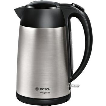 Bosch Электрический чайник TWK3P420, 2400 Вт, 1.7 л, нержавеющая сталь, 360° поворотная база, автоматическое отключение (TWK3P420)