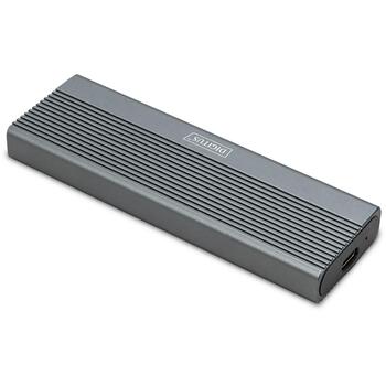 Digitus SSD корпус DA-71120-1, 10 Гбит/с, USB-C 3.1 Gen 2, M.2 NVMe, 1 x внутренний, алюминий (DA-71120-1)