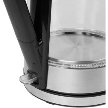 Salter Чайник из стекла с изменением цвета EK5078SSFVDE, 2200 W, 1.7 л, 360° поворот, LED подсветка, автоотключение (EK5078SSFVDE)