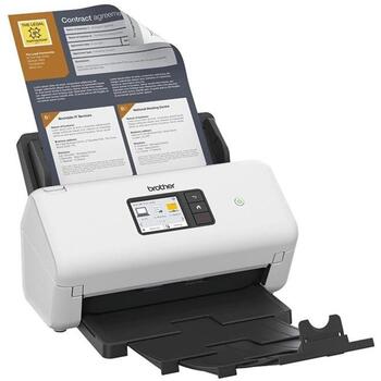 Brother ADS-4550W dokumentu skeneris ADS4550WTC1, 600x600 DPI, 48 bit, ADF, 60 lapas, 35 ppm, 70 ipm, Wi-Fi, Ethernet, USB 3.2 (ADS4550WTC1)