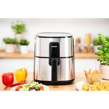 Zelmer Gaisa fritieris ZAF6000 72807036P, 1500 W, 6 l, 6 programmas, elektroniskais panelis, nerūsējošais tērauds (72807036P)