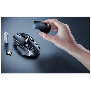 Razer spēļu pele Basilisk V3 X HyperSpeed RZ01-04870300-R3G1, 18000 dpi, 7 pogas, optiskā, bezvadu, Bluetooth, USB, balta (RZ01-04870300-R3G1)