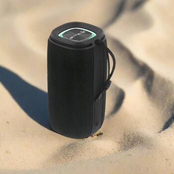 Tellur Bluetooth колонка TLL161261, 12W, 15.2x7.75x7.75cm, 2x6W RMS, 7ч воспроизведения, MicroSD, USB-C, TWS, стерео, черный (TLL161261)