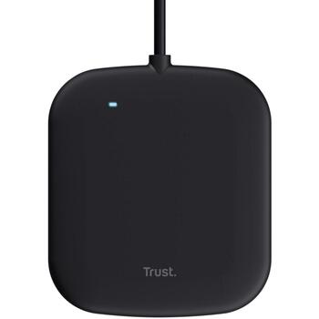 Trust считыватель смарт-карт 24736 USB 2.0, 0.6 м, черный, 36 г, 3.0 DNIe, для помещений, CE, бесконтактные платежи (24736)