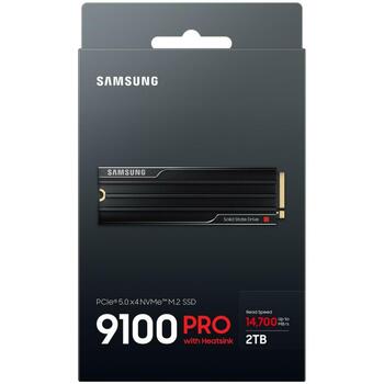 Samsung SSD M.2 MZ-VAP2T0CW 2TB PCIe 5.0, Скорость чтения 14700 MB/s, Скорость записи 13400 MB/s, IOPS 1850000/2600000, V-NAND TLC (MZ-VAP2T0CW)
