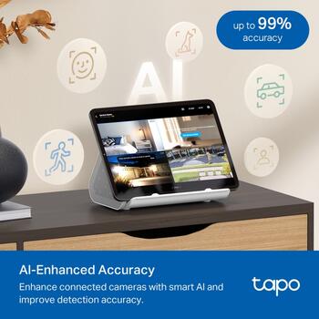 TP-LINK Tapo H500 viedās mājas centrs, 16GB eMMC, līdz 16TB HDD/SSD, 16 kamerām, 64 sensoriem, Wi-Fi, Ethernet, HDMI (TAPO H500)