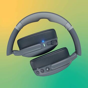 Skullcandy беспроводные наушники Crusher Evo S6EVW-N744, 40ч, 32Ом, Bluetooth 5.0, микрофон, серый (S6EVW-N744)
