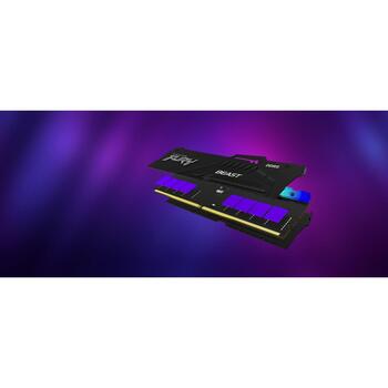 Kingston FURY Beast ОПП DIMM KF556C36BBEAK2-16, 16GB, 5600MT/s, CL36, RGB, 288-pin, Heatsink, EXPO (KF556C36BBEAK2-16)