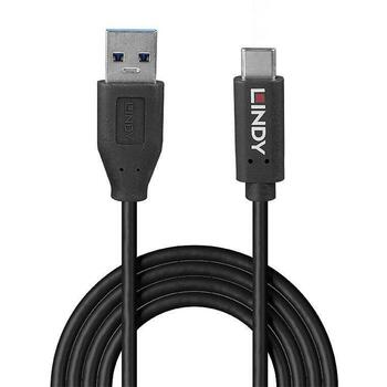Lindy кабель USB 3.2 Type A к C 36971 1м, 10Gbps, GRS, USB 3.2 Type A мужской, USB 3.2 Type C мужской (36971)