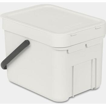 Brabantia Sort & Go мусорное ведро 213267, 6л, 0,6кг, 18,1x24,5x20см, открытая крышка, ручка, настенное крепление (213267)