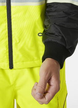 Helly Hansen augstas redzamības jaka Uc-me zip in 73185_369-2XL, CL2, dzeltena/melna, 2XL, noņemamas piedurknes, elastīgas aproces (73185_369-2XL)