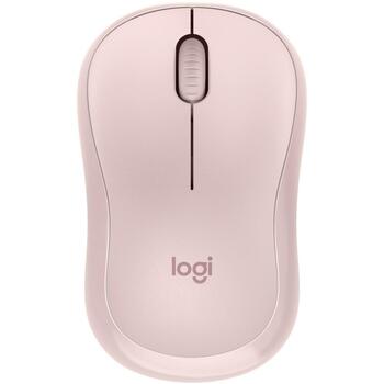 Logitech оптическая мышь M240 910-007121, 10м, 3 кнопки, батарея AA, розовая, эргономичная, тихий клик (910-007121)