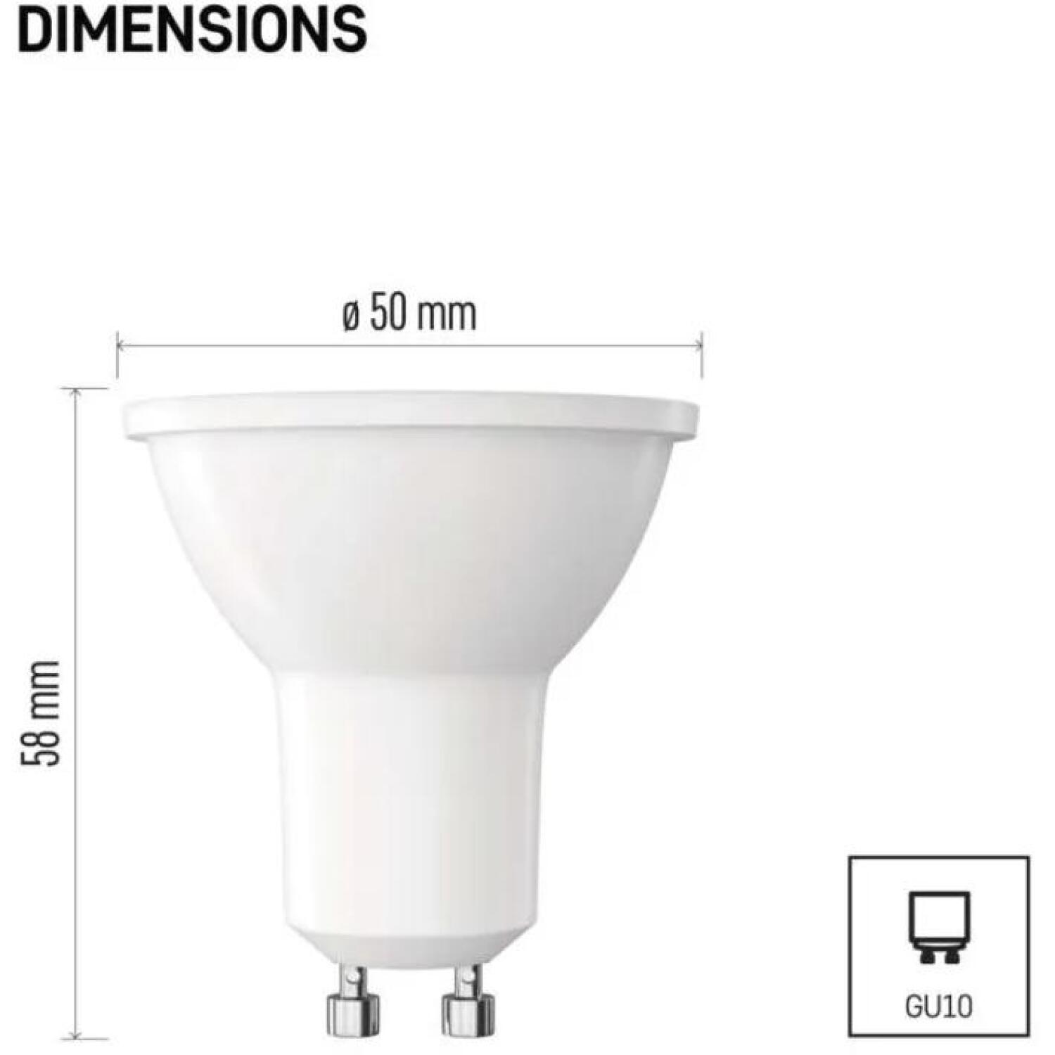 Emos LED лампа Classic MR16 GU10 ZQ8E22, 4 W, 450 lm, 230 V, 100°, 30000 ч, теплый белый, SMD, E, 80 (ZQ8E22)