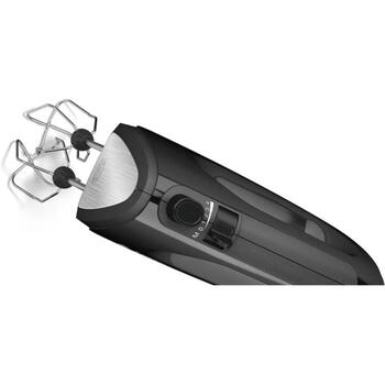 Bosch Rokas mikseris MFQ2420B, 400 W, 4 ātrumi, turbo režīms, melns, nerūsējošā tērauda piederumi (MFQ2420B)