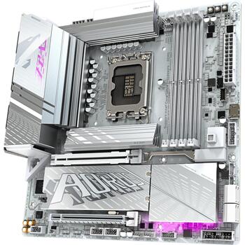Gigabyte Mātesplate Z890M A ELITE WF7 ICE, LGA1851, DDR5, 4 x SATA, M.2, 2.5GbE LAN, Wi-Fi 7, Bluetooth 5.4 (Z890M A ELITE WF7 ICE)