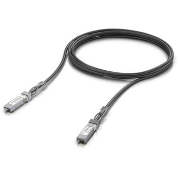 Ubiquiti Оптоволоконный кабель МОДЕЛЬ UACC-DAC-SFP28-3M, 3м, 25Гбит/с, черный, SFP28-SFP28, мужской разъем (UACC-DAC-SFP28-3M)