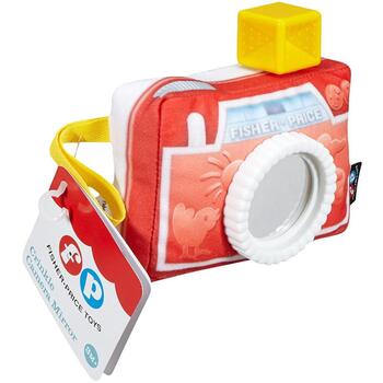 Fisher Price DFR11 Погремушка, 14.5см, ткань, звуки, зеркало, 3мес. (DFR11)