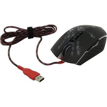 A4Tech Игровая мышь A4TMYS46161, 6200 CPI, 8 кнопок, 1.8 м, 0.2 мс отклик, программируемые кнопки (A4TMYS46161)