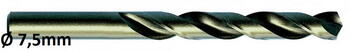 Exact Metāla urbis DIN338 74075, Ø7,5mm, 10 gab., HSSE-Co5 (74075)